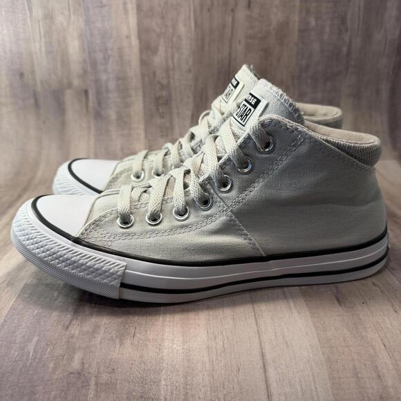 Converse Women's 8.5 Chuck Taylor All Star Madison Mid-Top Light Gray Shoes - Picture 8 of 13